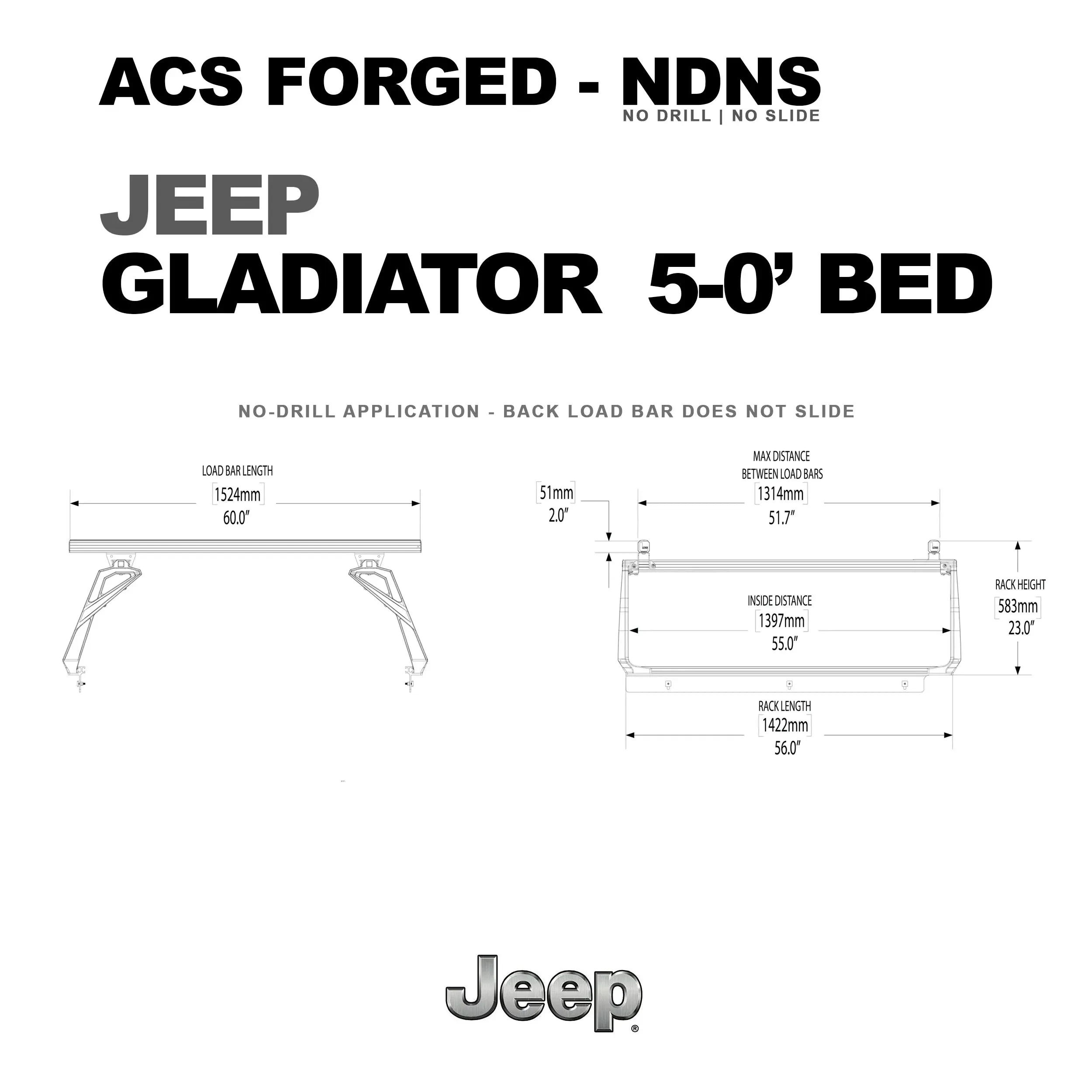 Leitner Designs ACS FORGED | Active Cargo System - No Drill For Jeep