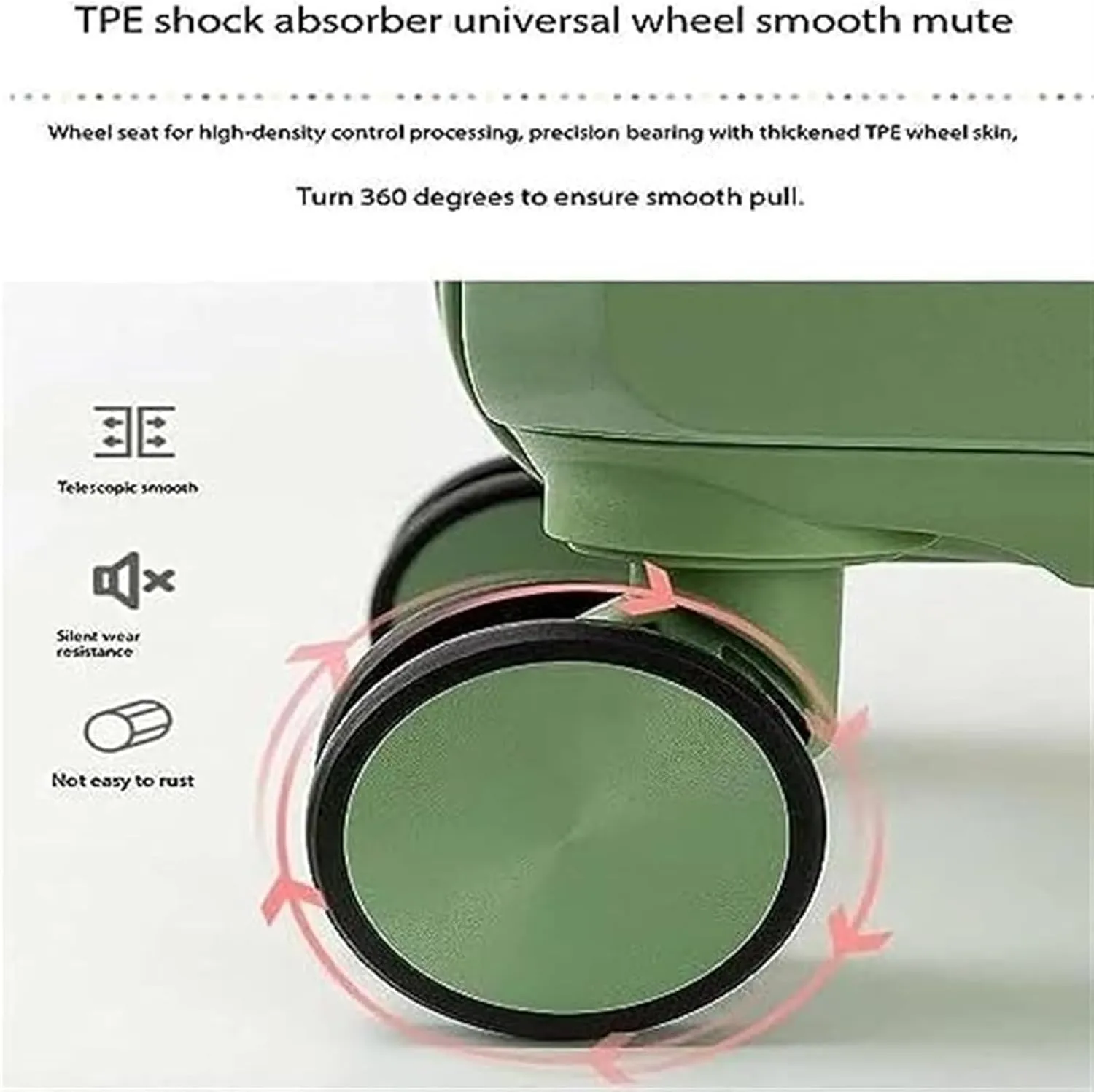 Light Suitcase 18inch Suitcases With 4 Wheels ABS Luggage Bag For Travel Suitcase Carry On Luggage Wheeled Luggage (Color : C, Size : 18 in)