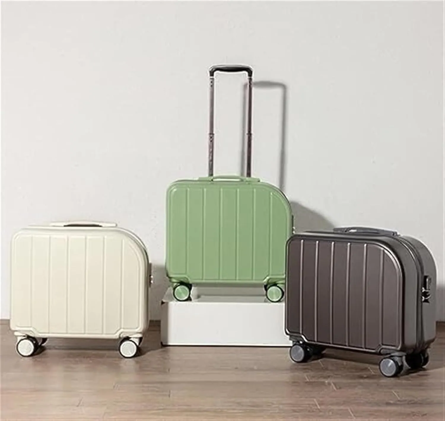 Light Suitcase 18inch Suitcases With 4 Wheels ABS Luggage Bag For Travel Suitcase Carry On Luggage Wheeled Luggage (Color : C, Size : 18 in)