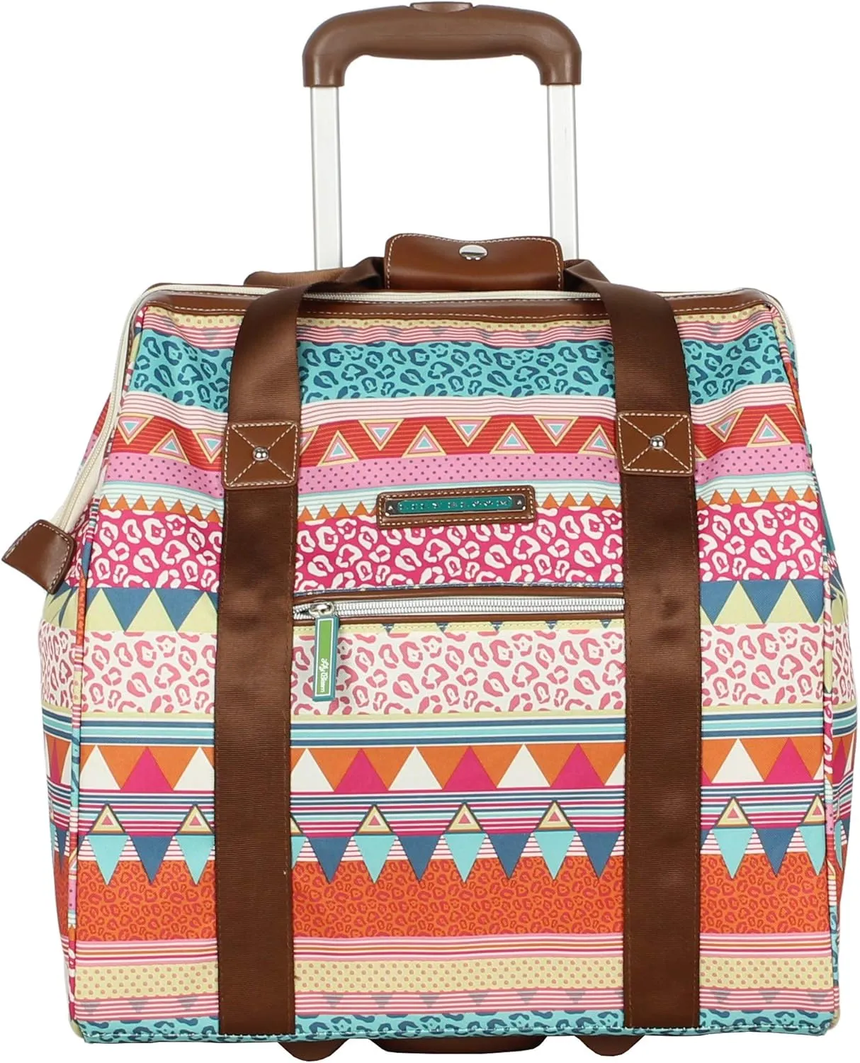 Lily Bloom Design Pattern Carry on Bag Wheeled Cabin Tote (On the Powl)