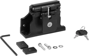 Locking Thru-Axle Fork Mounts, Compatible with 12mm, 15mm, & 20mm Thru axles up to 110mm Wide for Truck and Van