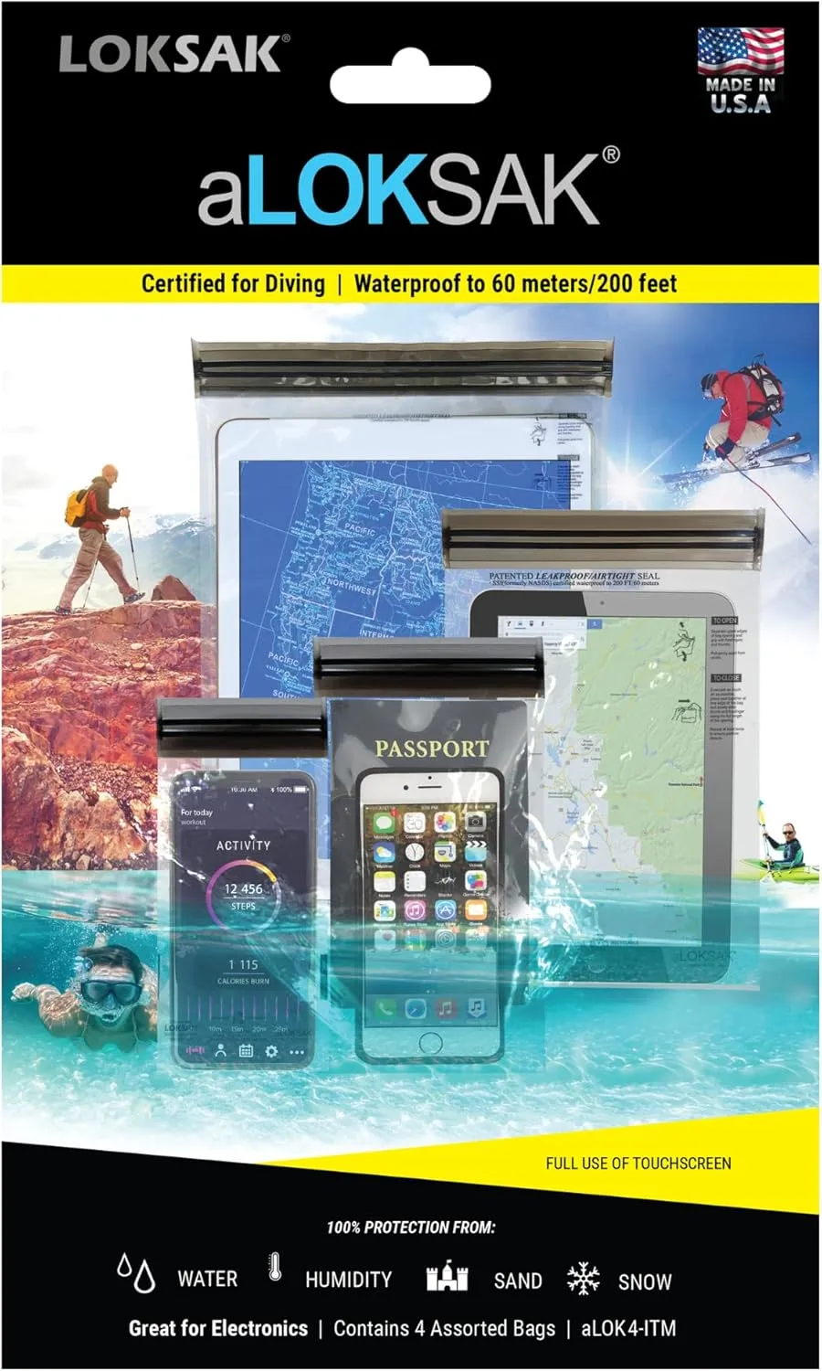 LOKSAK Aloksak Double Zip Waterproof Bag