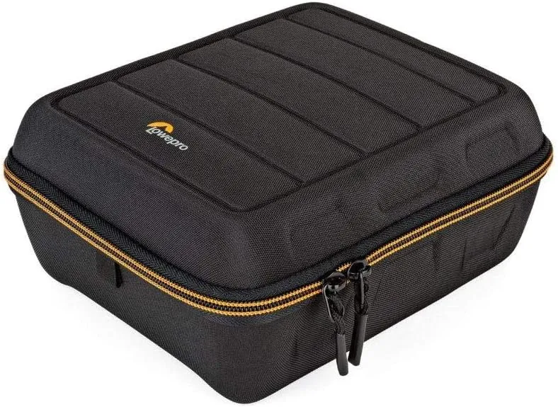 Lowepro Hardside CS 80 Case for Small Drone, Mirrorless Cameras, Larger Over-Ear Headphones, Black