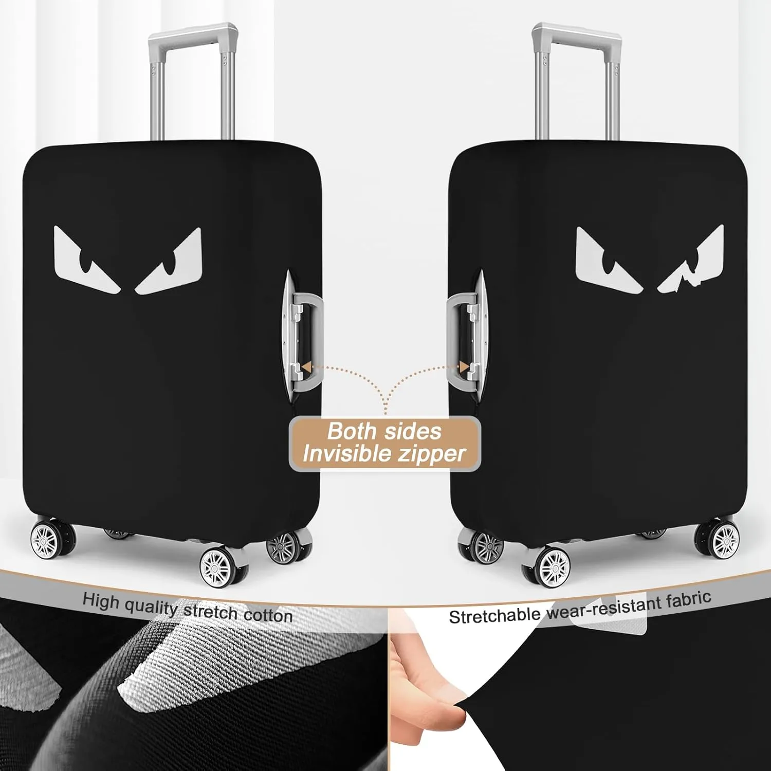 Luggage Covers For Suitcase Tsa Approved, Washable Luggage Cover Elastic Luggage Protector Scratch Resistant Luggage Cover For 28-29 Inch Wheeled Luggage(Eye-28 inch)