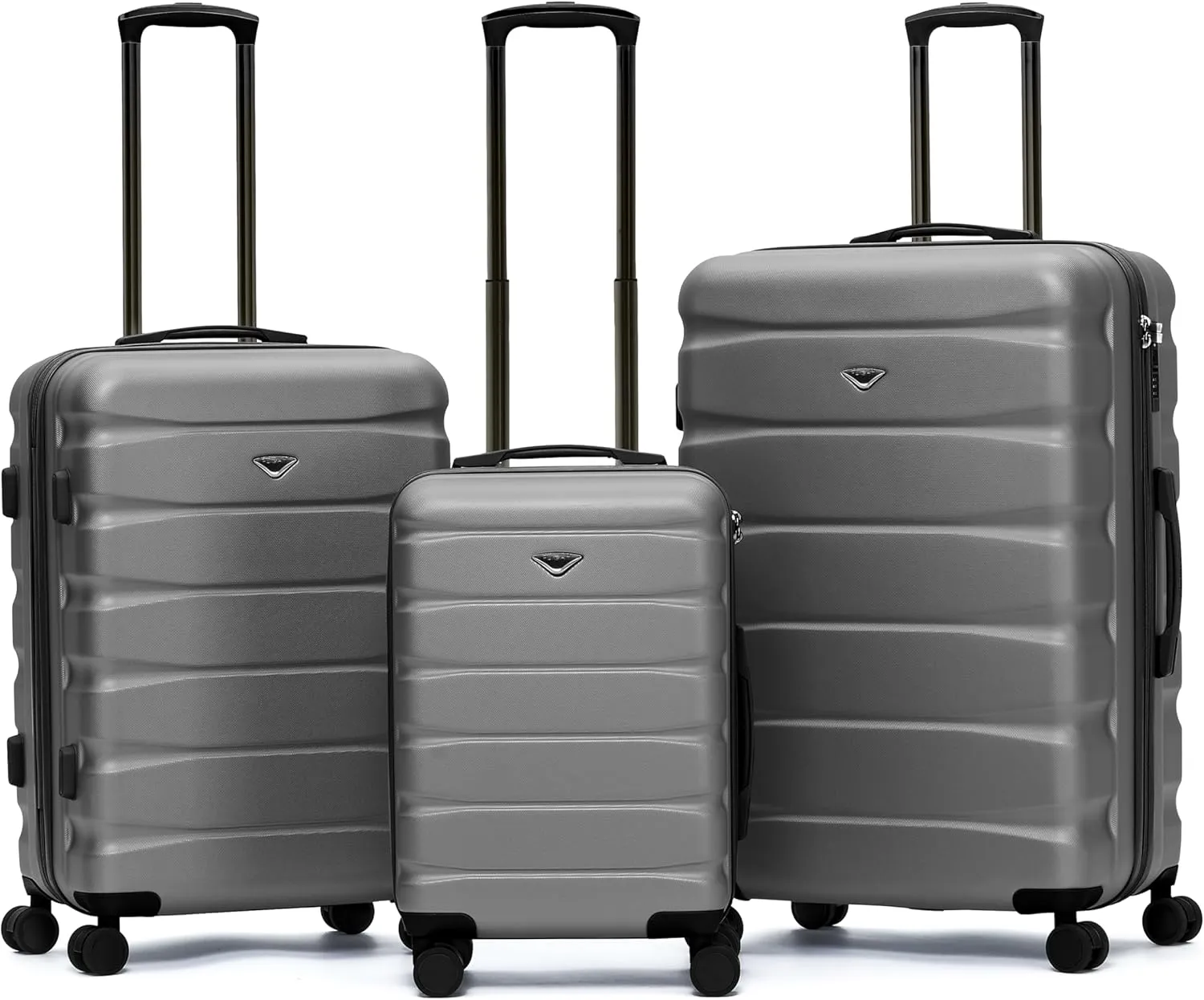 Luggage Sets TSA Lock Silent Double Spinner Wheels Durable Hardside Lightweight Suitcase With 22x14x9 Carry-On Case Maximum Carry On Bag Size For American & United Approved Airlines