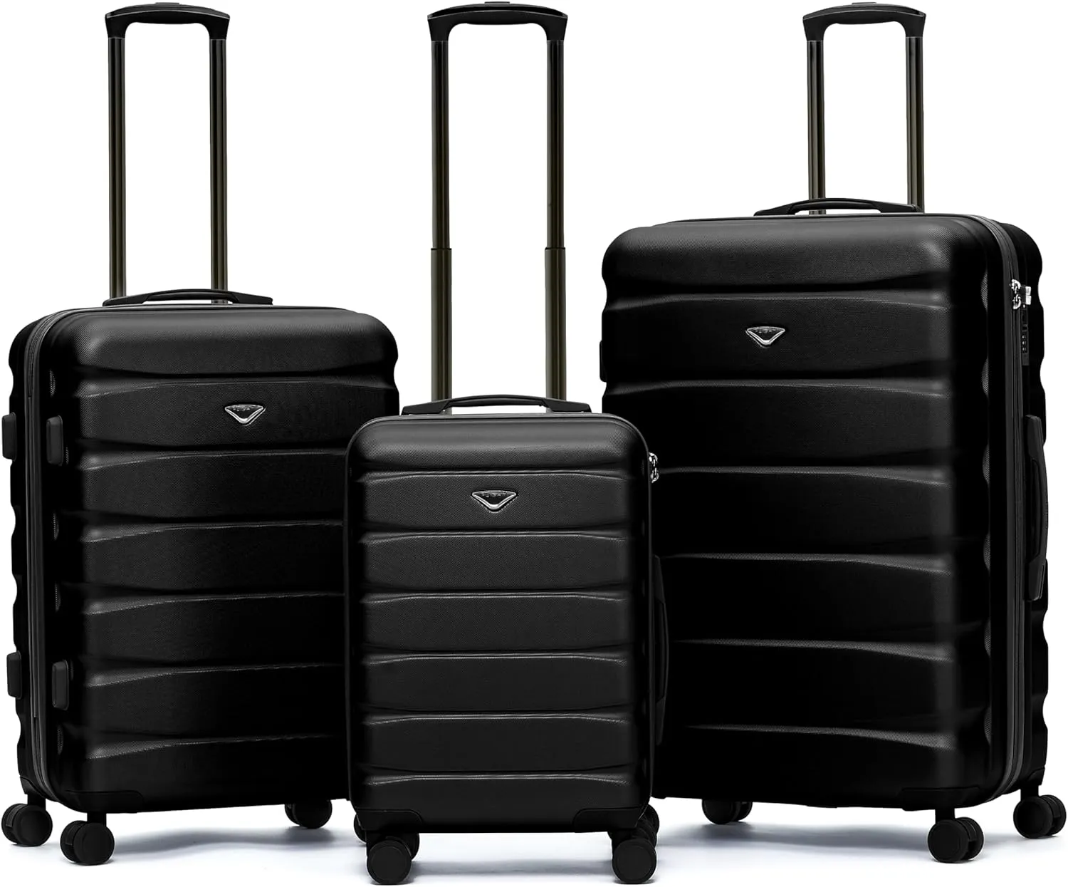 Luggage Sets TSA Lock Silent Double Spinner Wheels Durable Hardside Lightweight Suitcase With 22x14x9 Carry-On Case Maximum Carry On Bag Size For American & United Approved Airlines