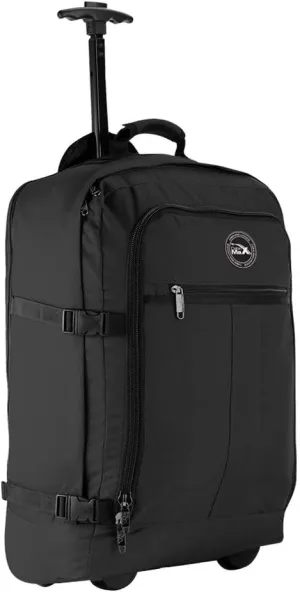 Lyon Flight Approved Bag Wheeled Hand Luggage - Carry on Trolley Backpack 44L 55x40x20cm (22x16x8)