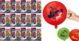 Marvel Avengers Punch Balloon Ball Hulk, Iron Man & Spiderman Fidget Toy Inflatable Big Bounce Ball Stress Relief Punching Bag Toy for Kids & Adults. Games Pop 6800-1
