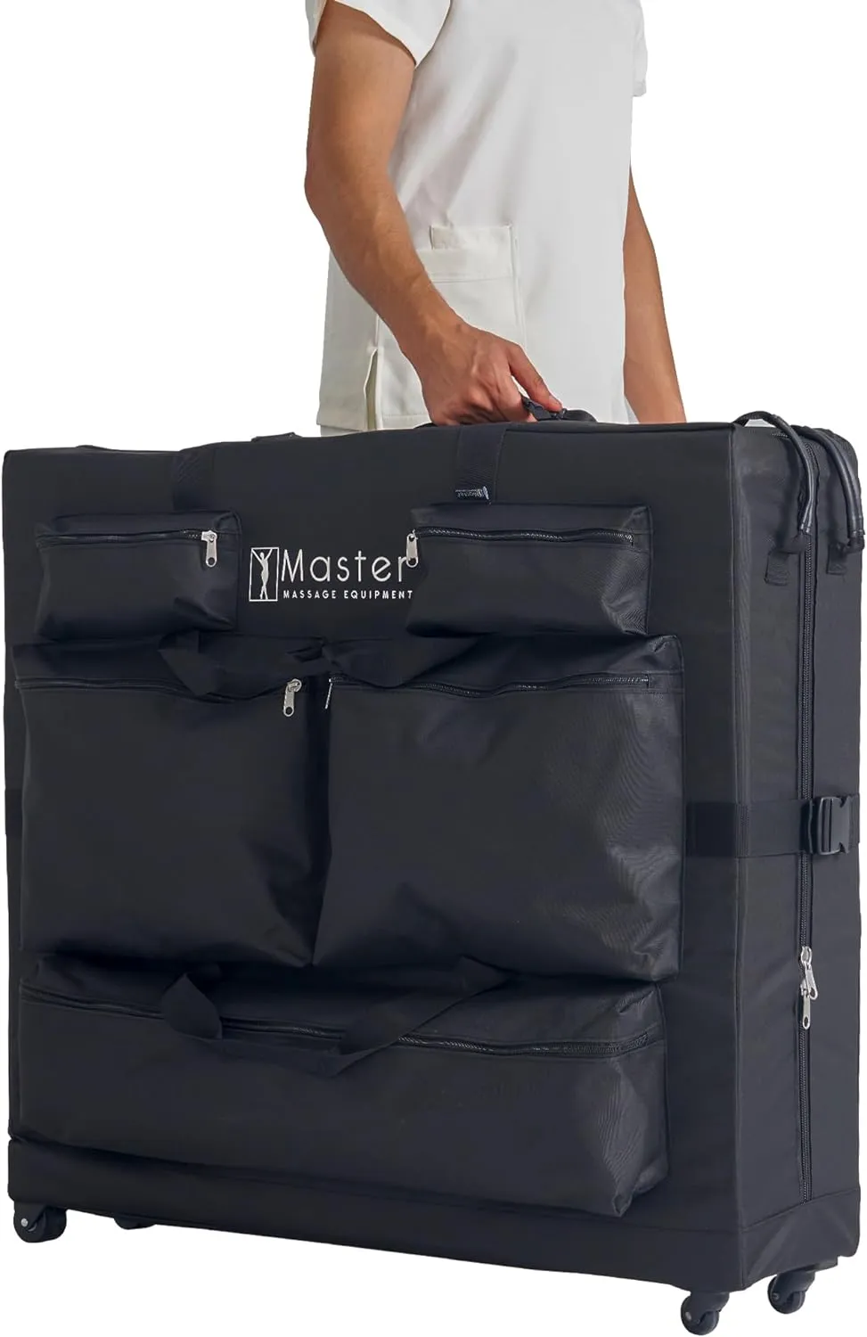 Master Massage Universal Wheeled Table Carry Case for Massage Table, Black