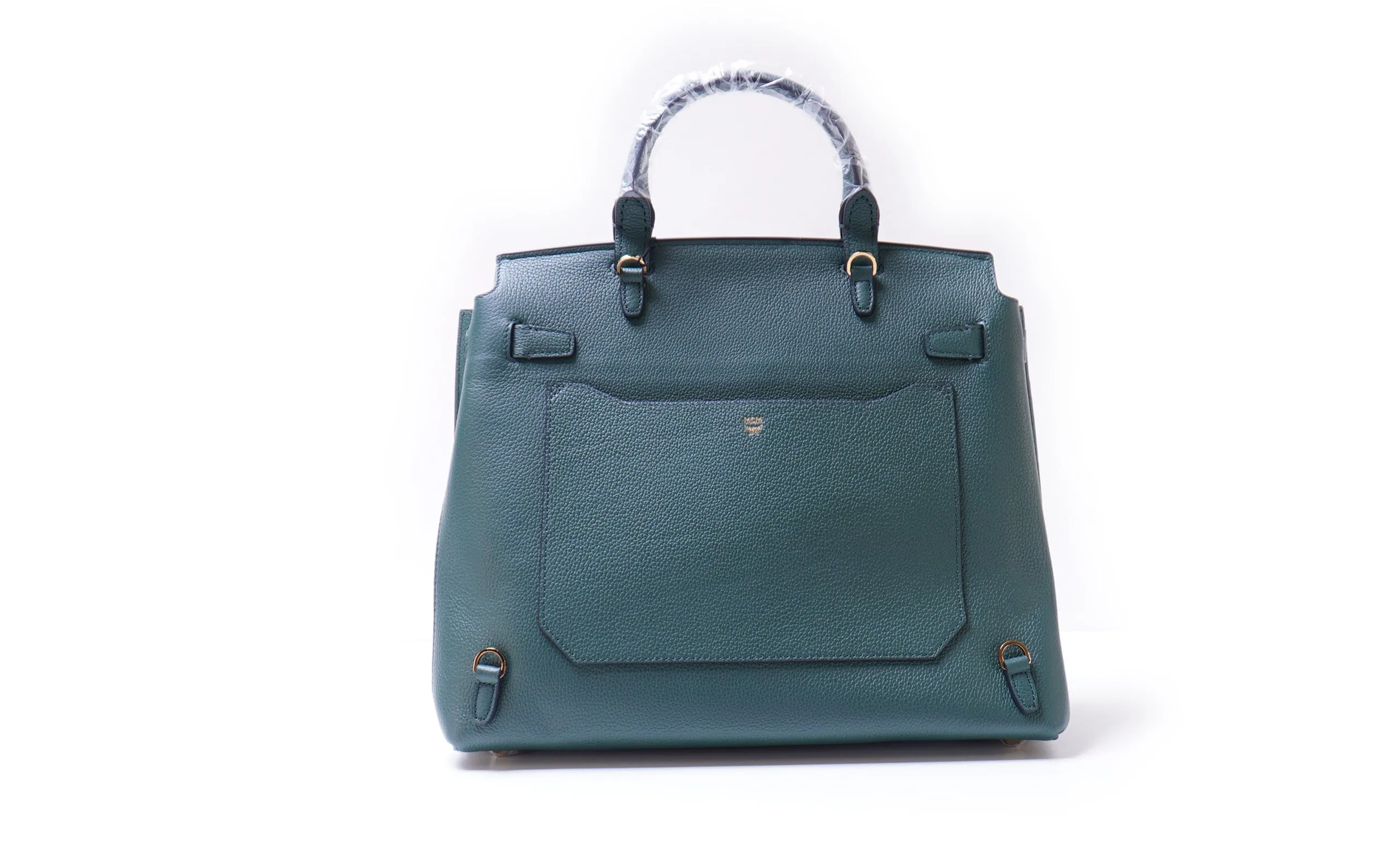 MCM GRAINED CALFSKIN LEATHER LARGE MILLA CONVERTIBLE BACKPACK