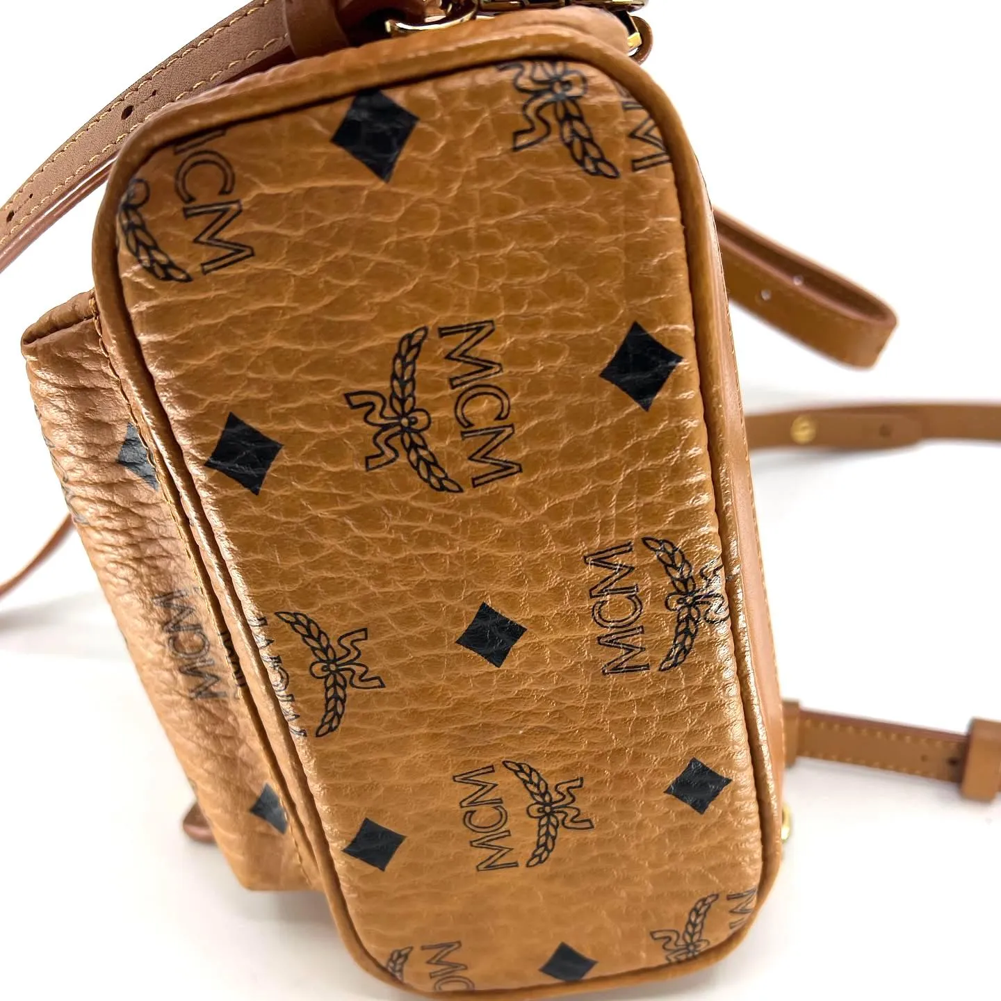 MCM VISETOS SIDE STUD BABY STARK BACKPACK