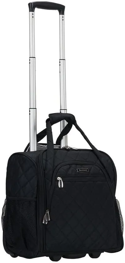 Melrose Wheeled Underseat Carry on Luggage, Black