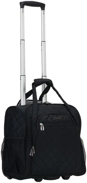 Melrose Wheeled Underseat Carry on Luggage, Black