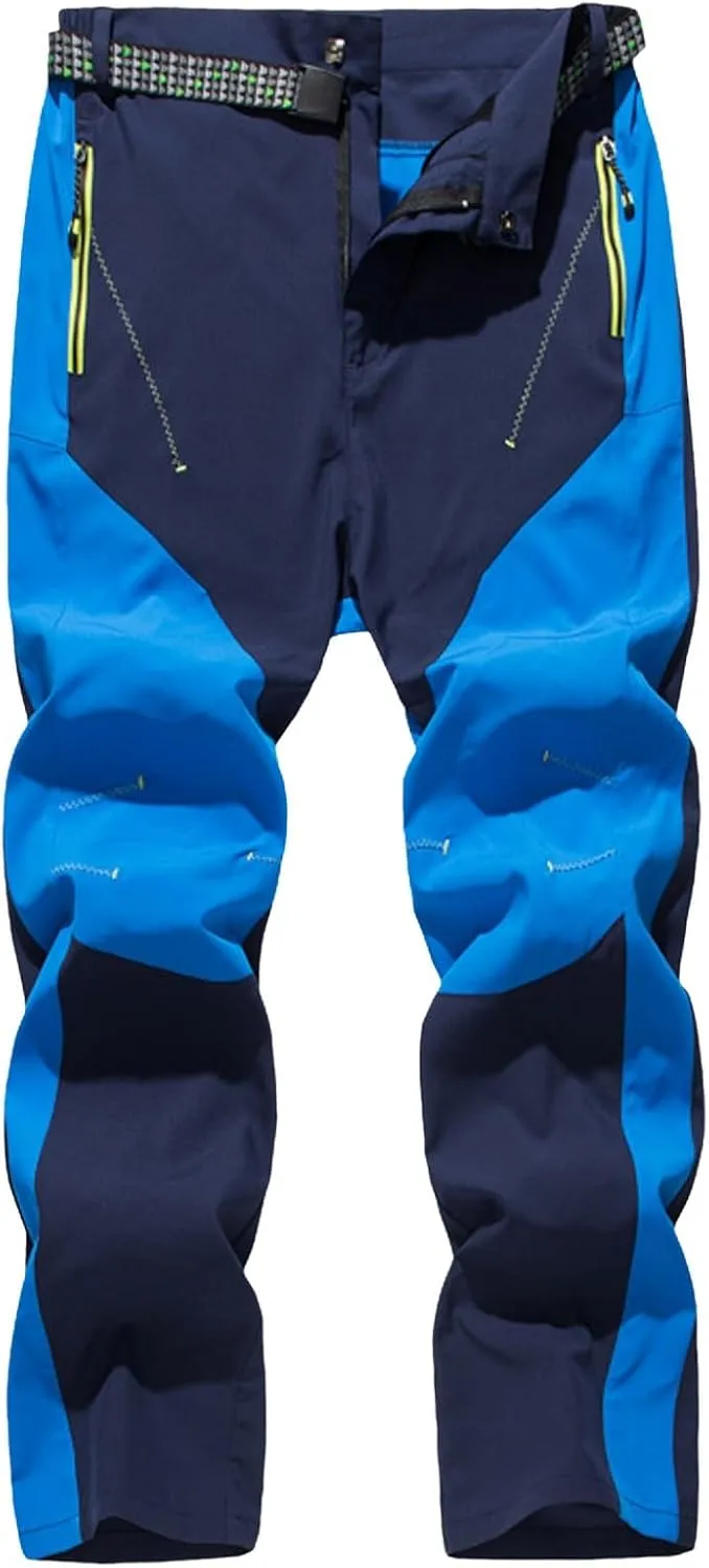 Men Outdoor Sports Pants Fashion Waterproof Hiking Running Pants Workout Athletic Sweatpants with Pockets Mens Cargos