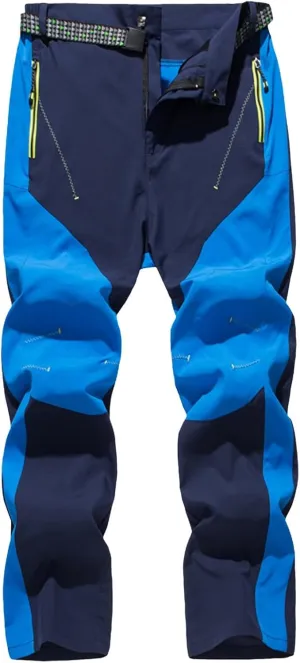 Men Outdoor Sports Pants Fashion Waterproof Hiking Running Pants Workout Athletic Sweatpants with Pockets Mens Cargos