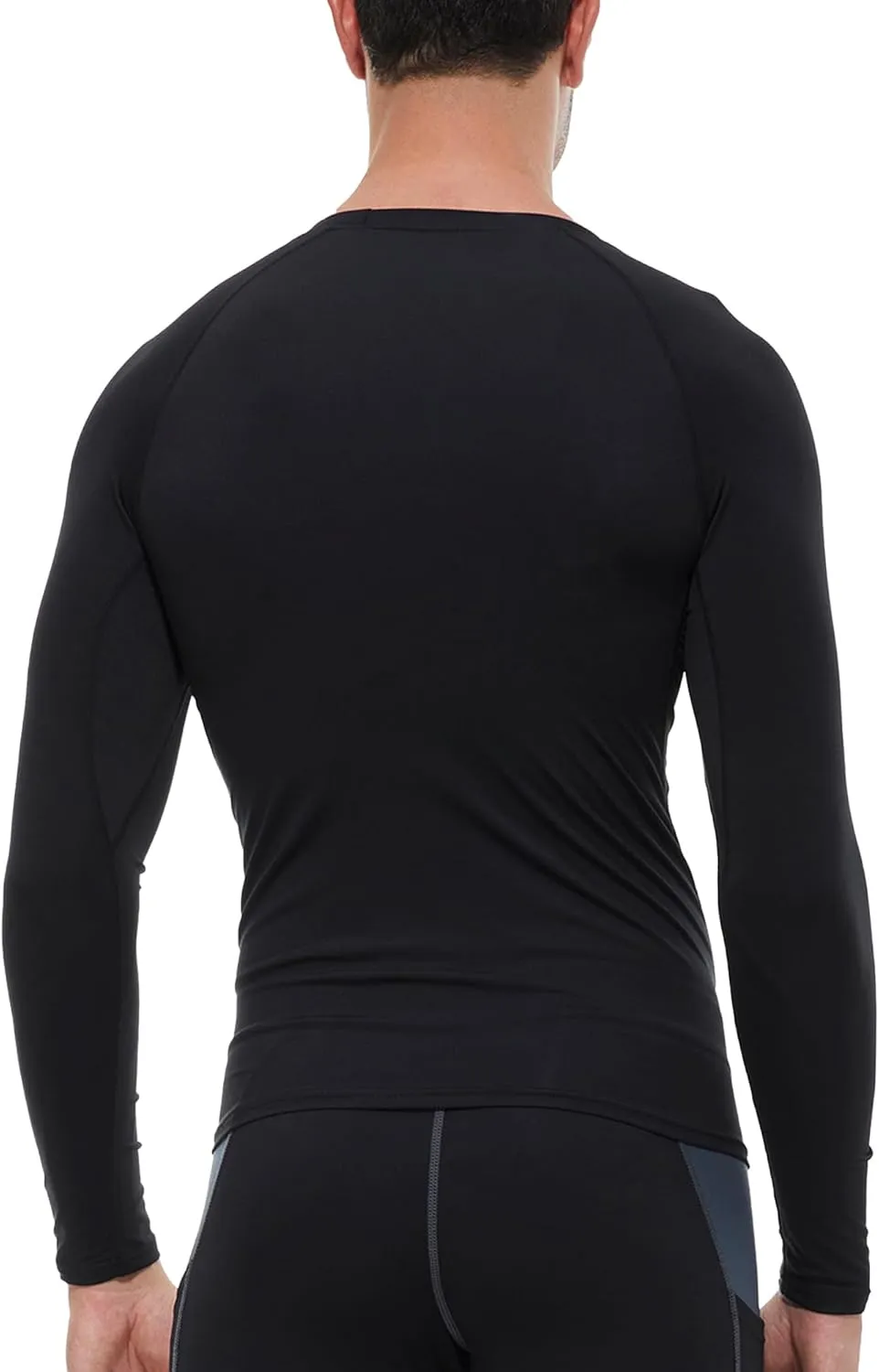 Men's Compression Shirts Long Sleeve Athletic Workout T-Shirt Running Cool Dry Tops Active Base Layer Undershirts
