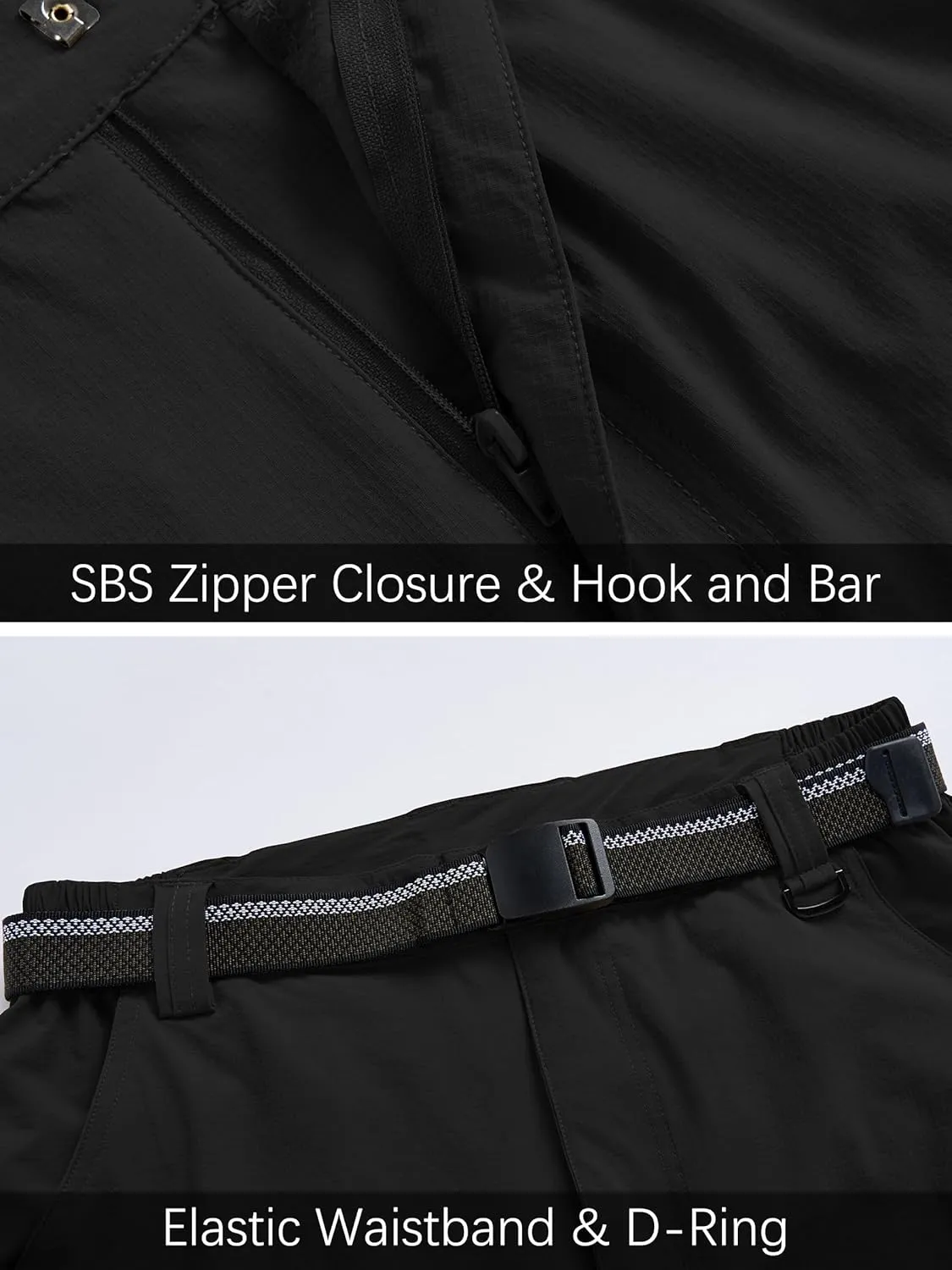 Men's Hiking Cargo Work Pants Lightweight Waterproof Quick Dry Camping Fishing Travel Outdoor Pants