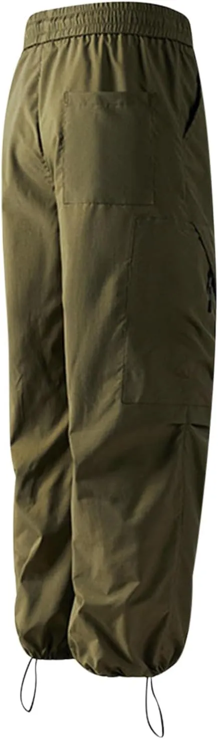 Mens Hiking Pants Lightweight Quick Dry Waterproof Cargo Pant Casual with Adjustable Drawstring Multi Pockets Outdoor