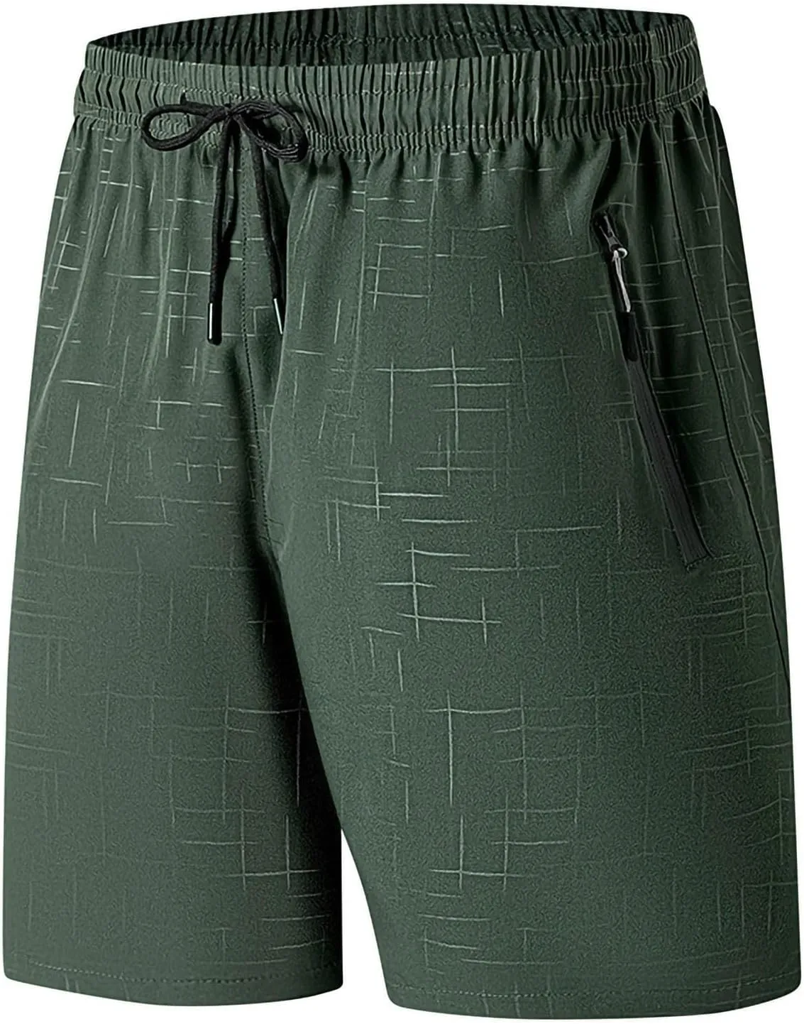 Men's Ice Silk Shorts Quick Dry with Pockets Athletic Workout Casual Breathable Lightweight Outdoor Beach Trunks