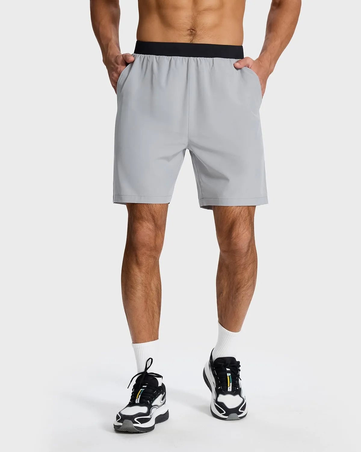 Men's Running Athletic Workout Gym Shorts Lightweight Quick Dry for Men Active with Hidden Zip Pocket