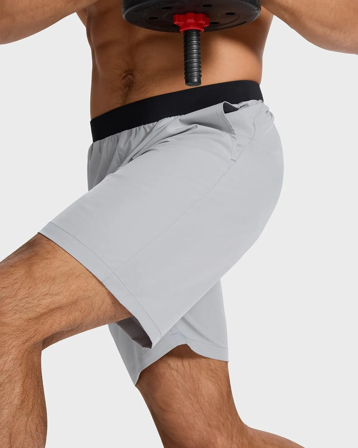 Men's Running Athletic Workout Gym Shorts Lightweight Quick Dry for Men Active with Hidden Zip Pocket