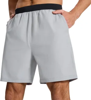 Men's Running Athletic Workout Gym Shorts Lightweight Quick Dry for Men Active with Hidden Zip Pocket