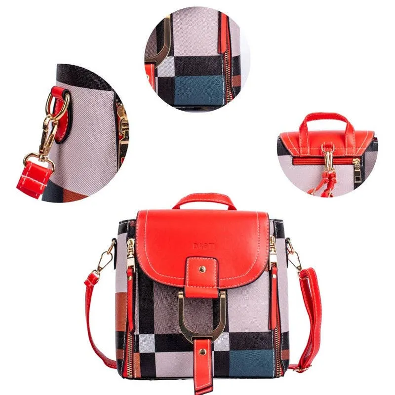 Mini Convertible Backpack Small Purse for Women Dasti (Beige)