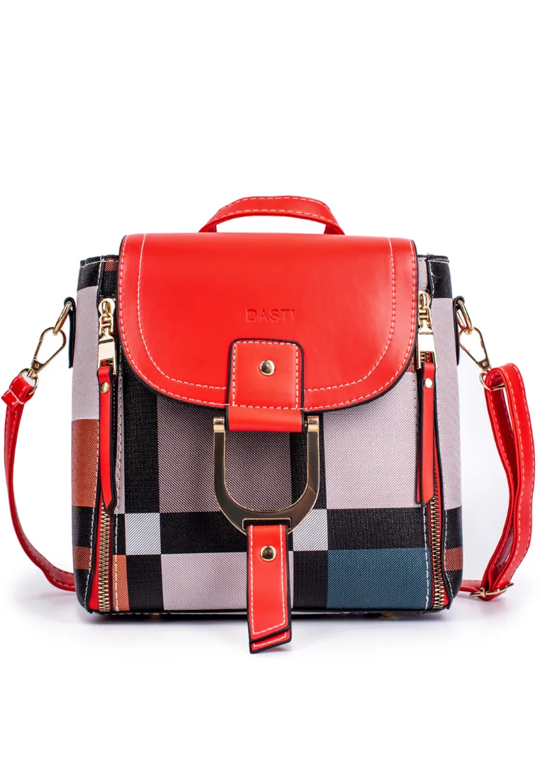 Mini Convertible Backpack Small Purse for Women Dasti (Beige)