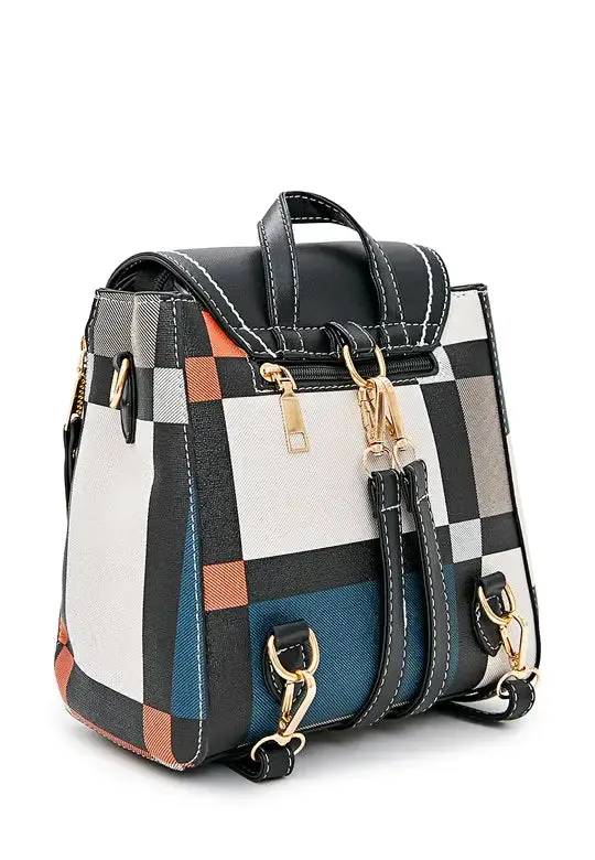 Mini Convertible Backpack Small Purse for Women Dasti (Beige)