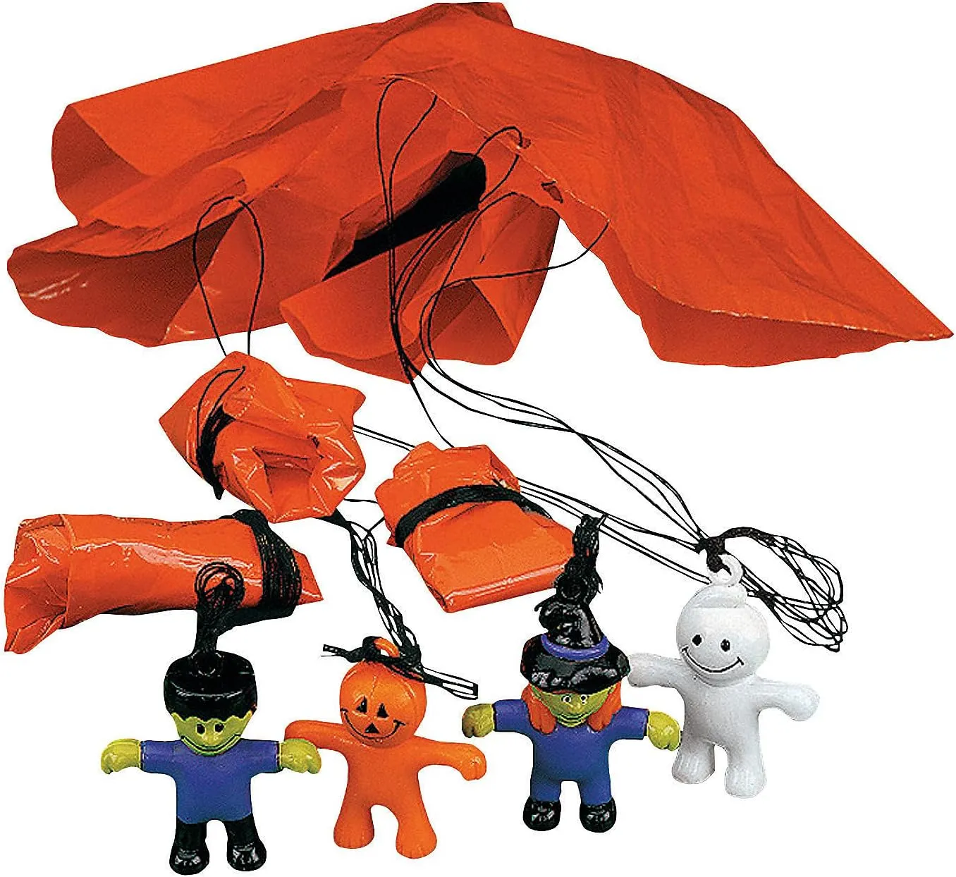 Mini Halloween Character Paratroopers (Set of 48) Halloween Toys