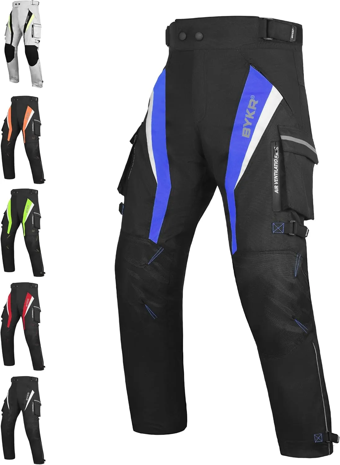 Motorcycle Pants for Men and Women Armored Cordura Overpants Enduro ATV Dual Sports Motocross Cargo Work Touring