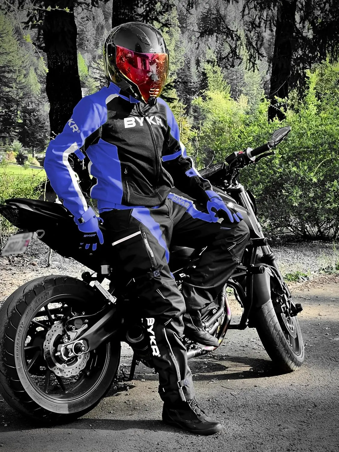 Motorcycle Pants for Men and Women Armored Cordura Overpants Enduro ATV Dual Sports Motocross Cargo Work Touring