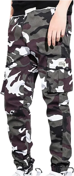 Muscularfit Sweatpants for Men Big and Tall Casual Camo Cargo Pants for Men Loose Jogger Running Sweatpants Joggers Athletic