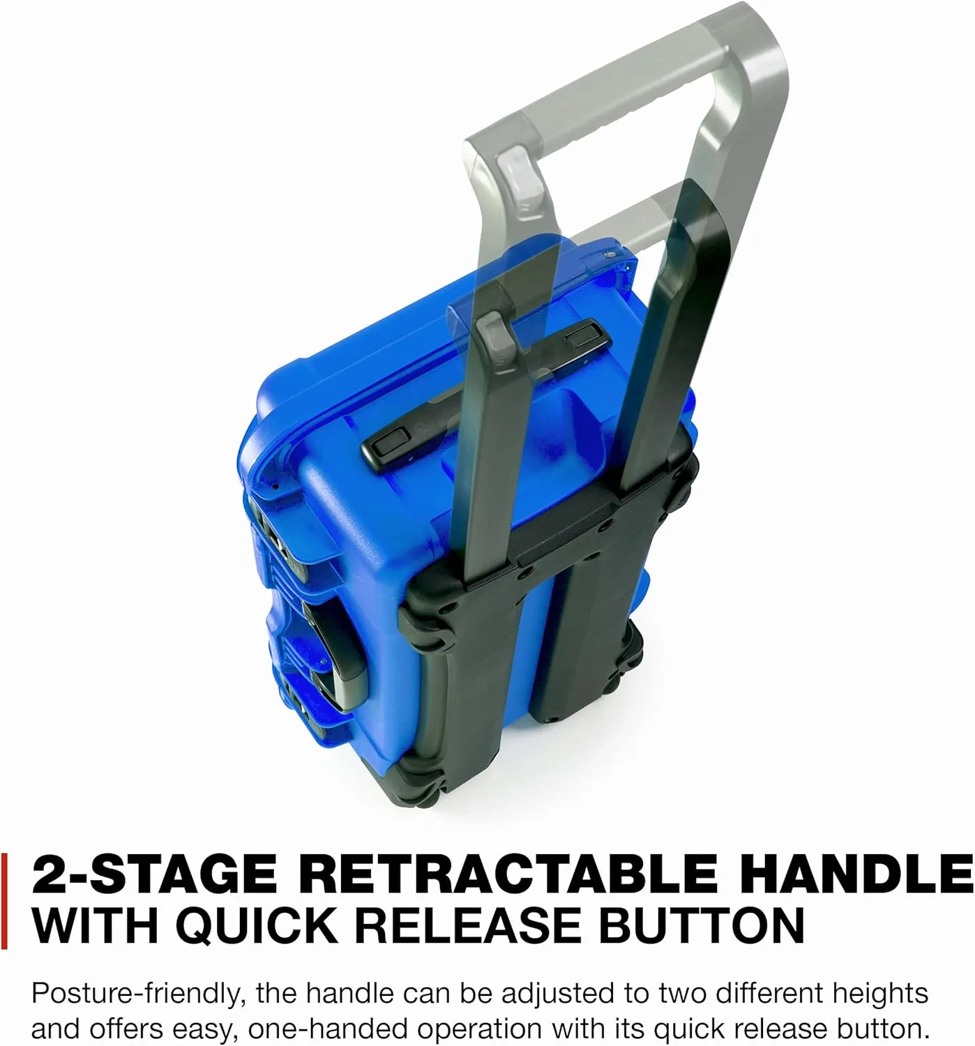NANUK Wheeled Series 935 Lightweight NK-7 Resin Waterproof Protective Case and Foam Insert - Blue