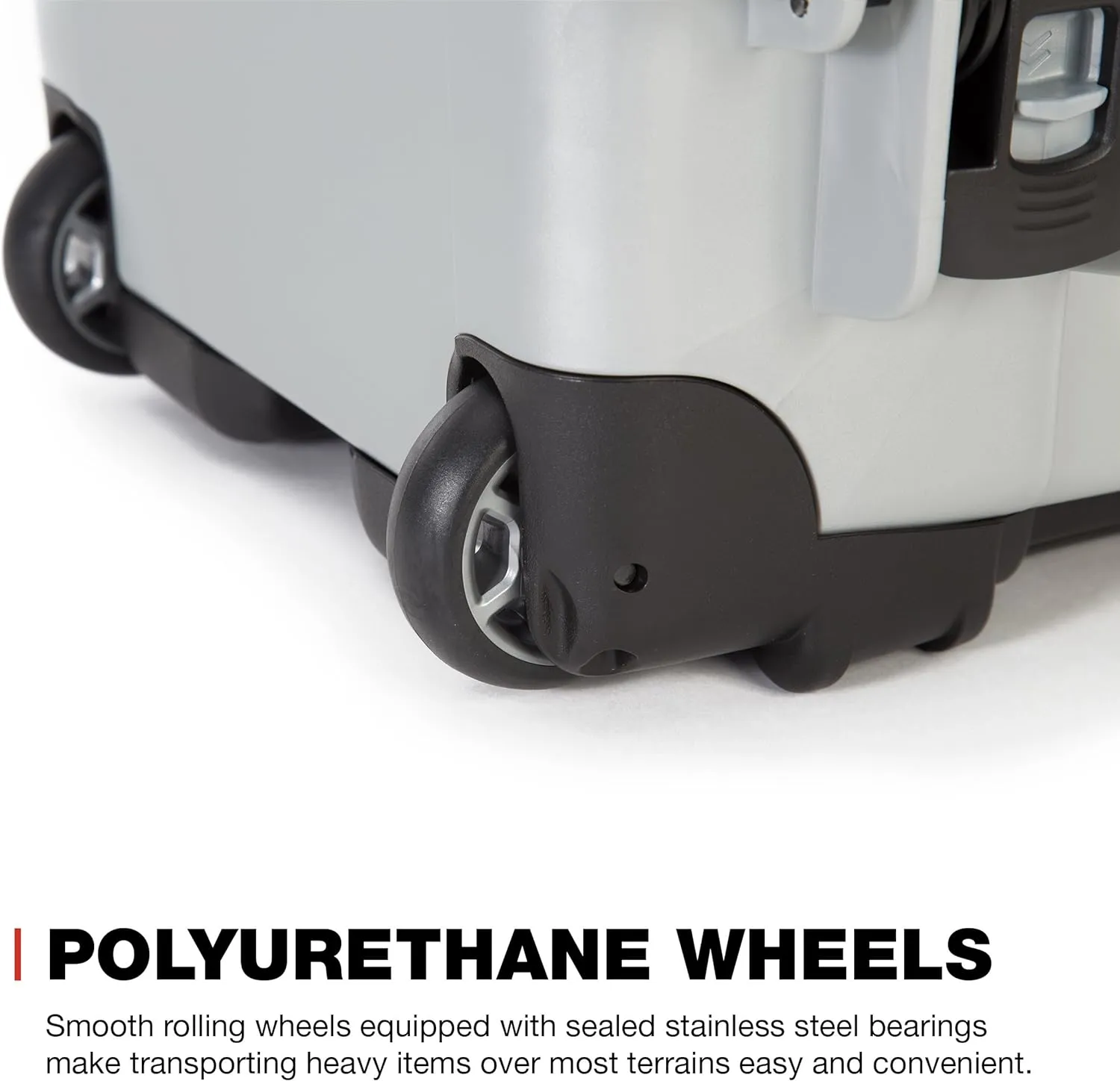 NANUK Wheeled Series 935 Lightweight NK-7 Resin Waterproof Protective Case and Foam Insert - Silver