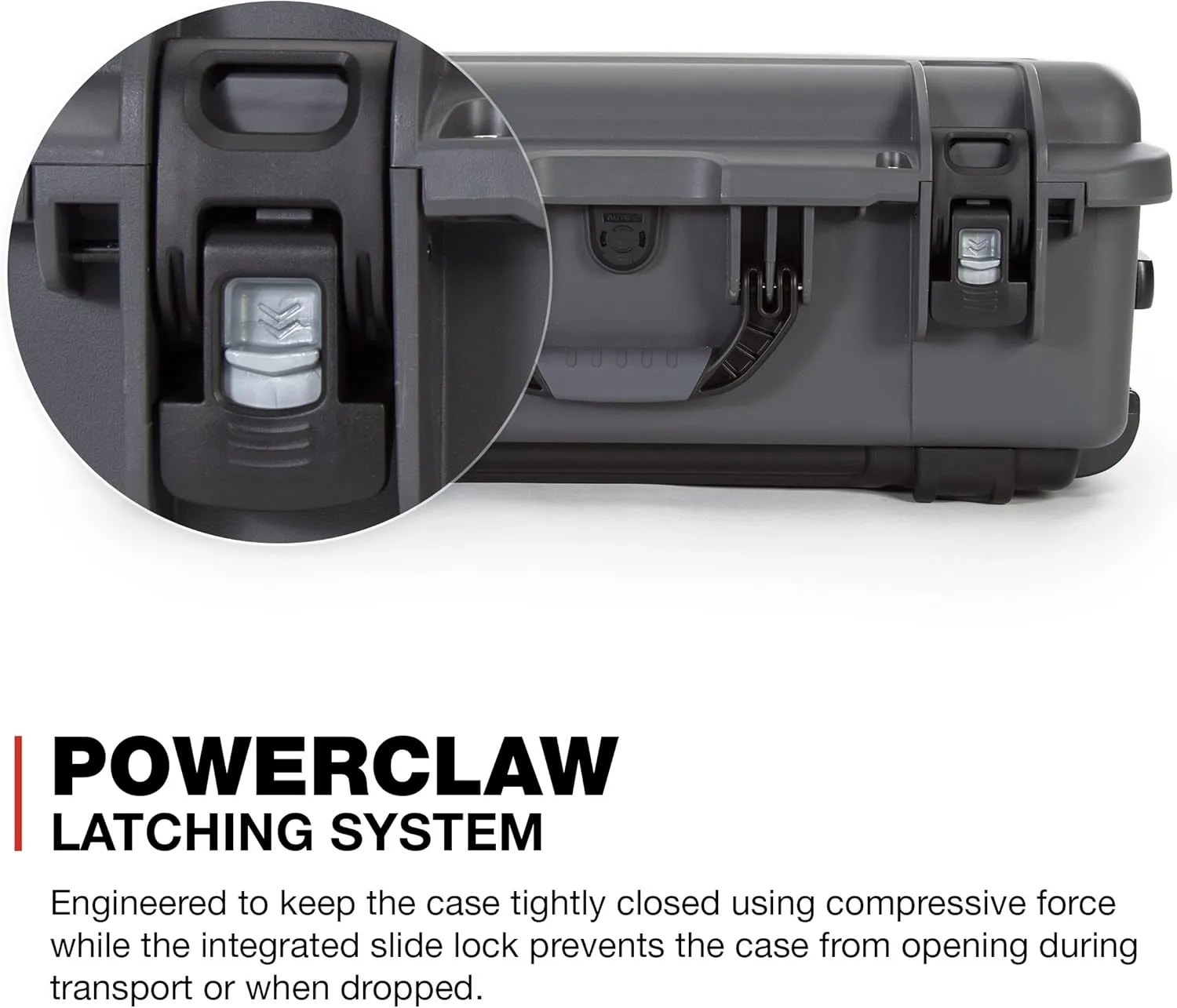 NANUK Wheeled Series 935 Lightweight NK-7 Resin Waterproof Protective Case and Padded Divider - Graphite