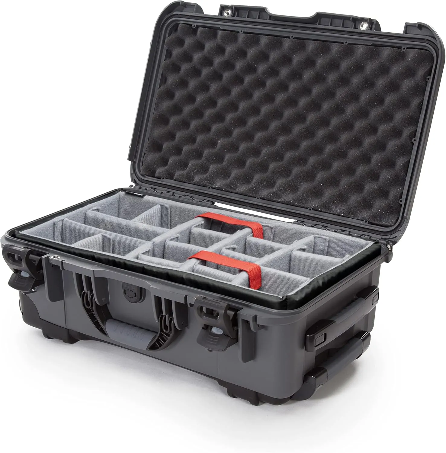 NANUK Wheeled Series 935 Lightweight NK-7 Resin Waterproof Protective Case and Padded Divider - Graphite