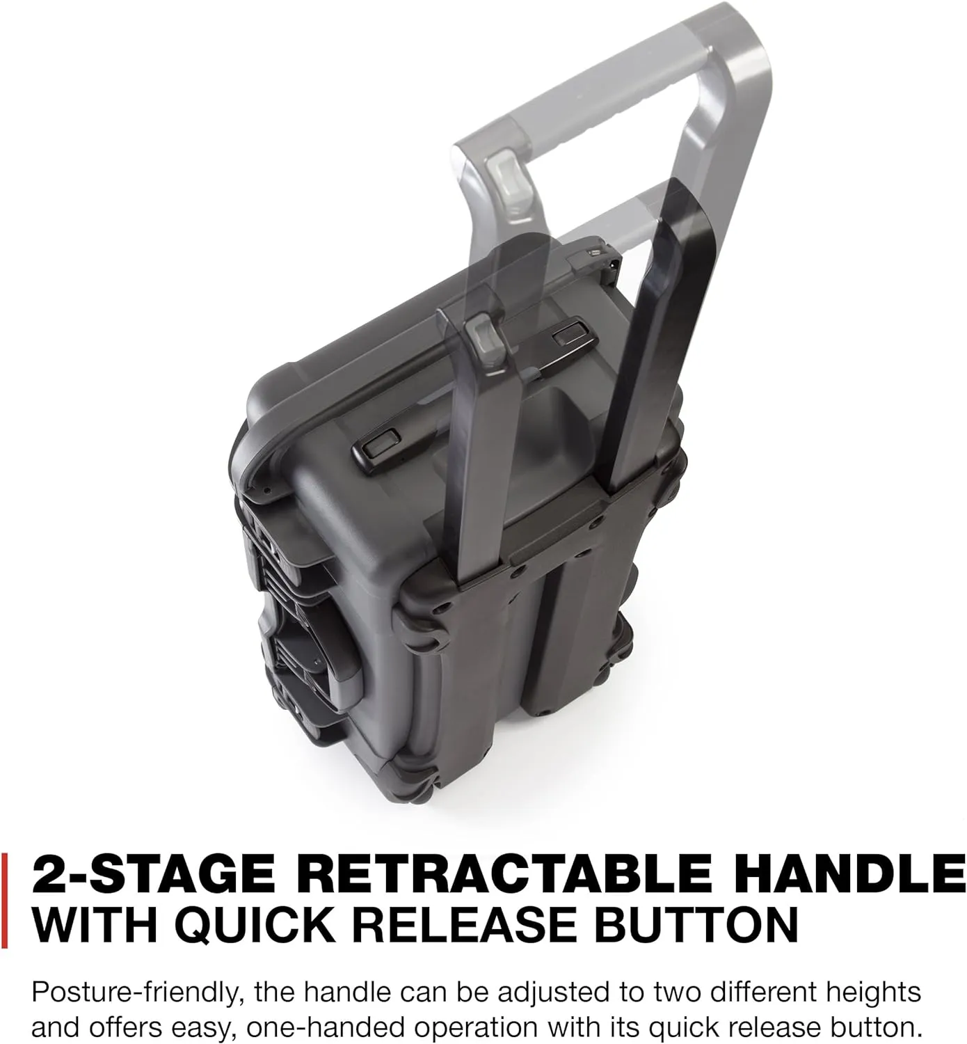 NANUK Wheeled Series 935 Lightweight NK-7 Resin Waterproof Protective Case and Padded Divider - Graphite