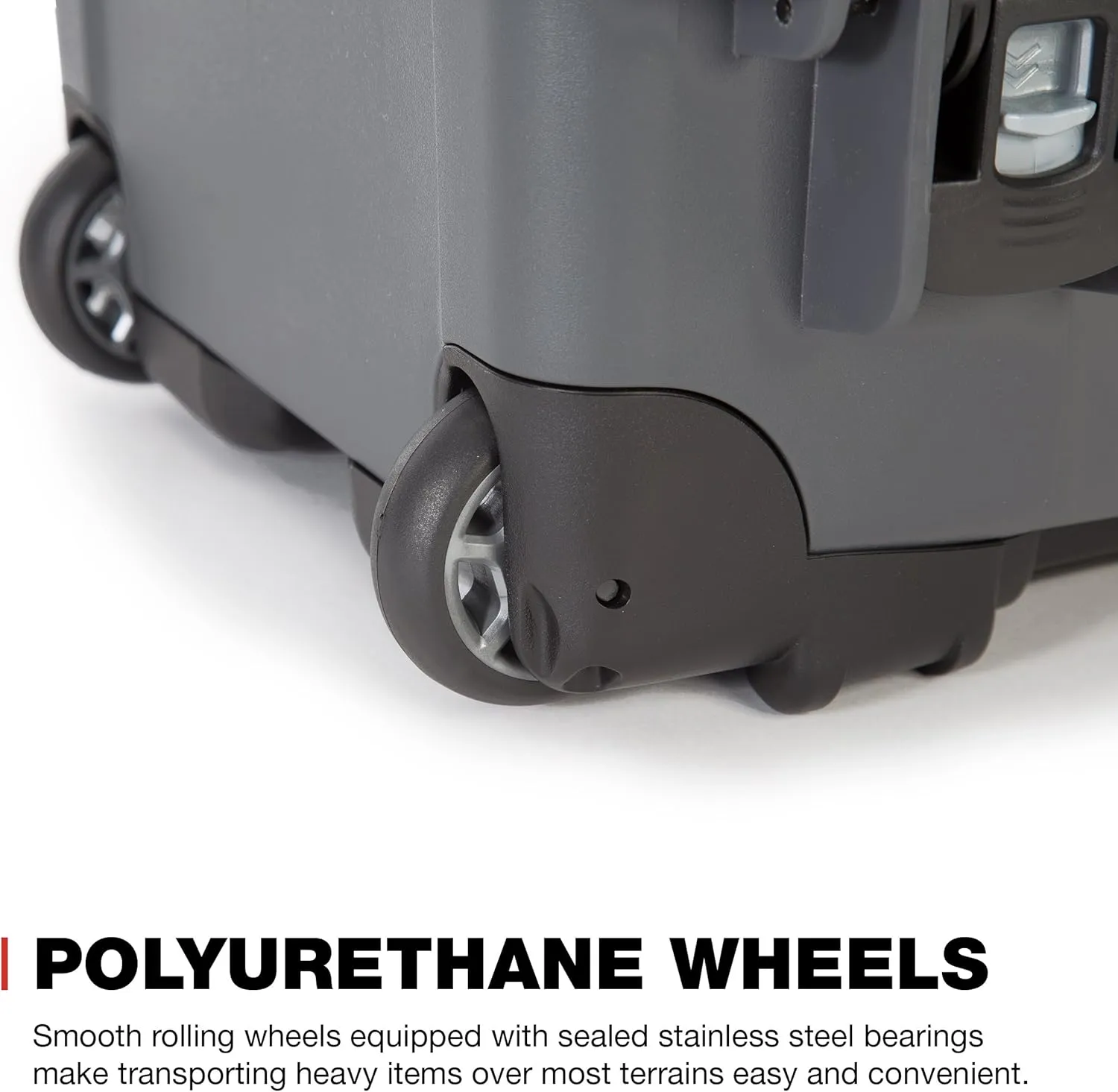 NANUK Wheeled Series 935 Lightweight NK-7 Resin Waterproof Protective Case and Padded Divider - Graphite