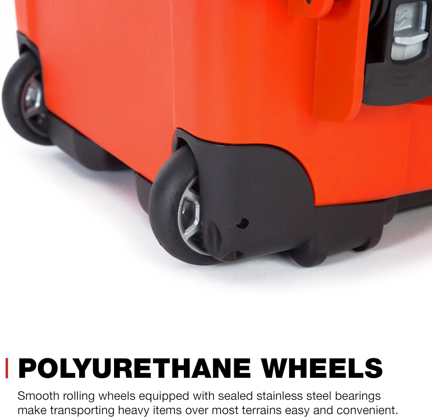 NANUK Wheeled Series 935 Lightweight NK-7 Resin Waterproof Protective Case and Padded Divider - Orange