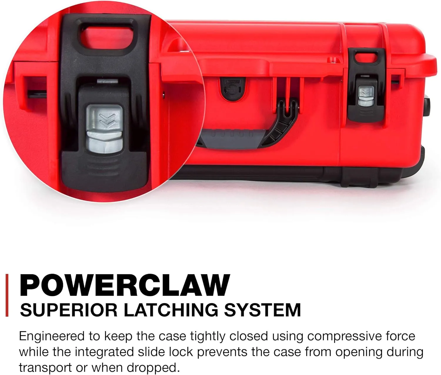 NANUK Wheeled Series 935 Lightweight NK-7 Resin Waterproof Protective Case and Padded Divider - Red