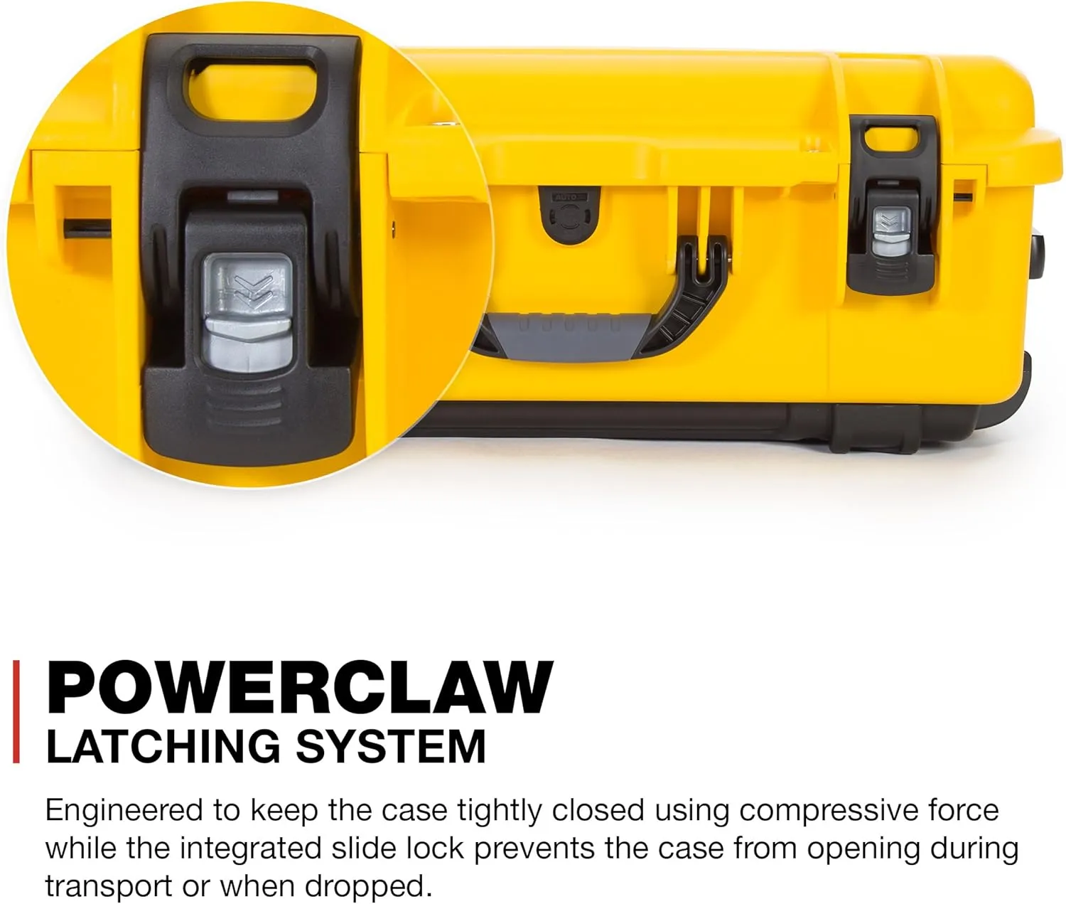 NANUK Wheeled Series 935 Lightweight NK-7 Resin Waterproof Protective Case and Padded Divider - Yellow
