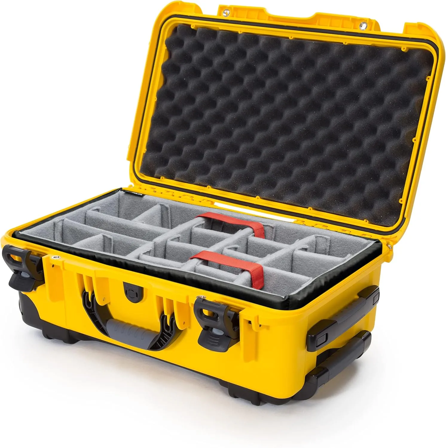 NANUK Wheeled Series 935 Lightweight NK-7 Resin Waterproof Protective Case and Padded Divider - Yellow