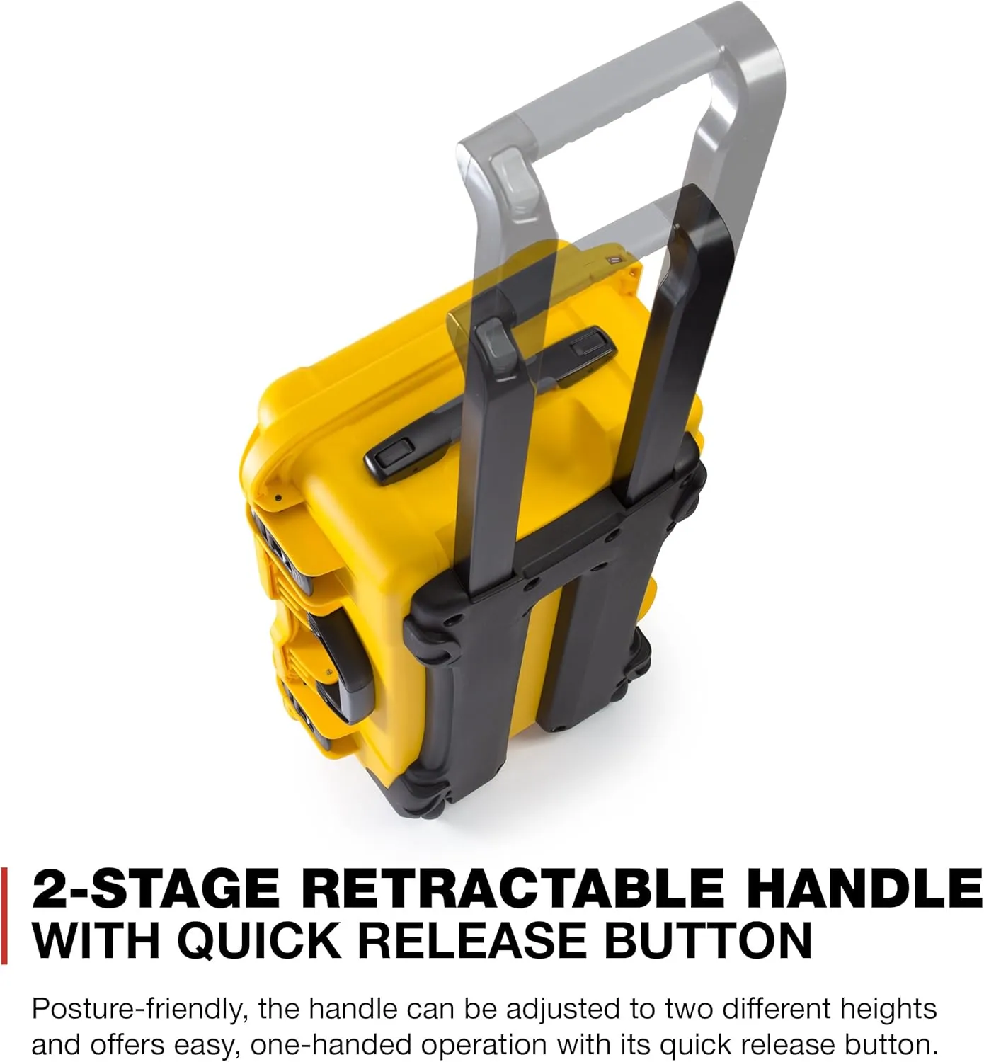 NANUK Wheeled Series 935 Lightweight NK-7 Resin Waterproof Protective Case and Padded Divider - Yellow