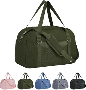 Narwey For Spirit Airlines Personal Item Bag 18x14x8, Small Duffle Bag for Travel Duffel for Traveling, Carry on Bag for Airplanes Underseat Overnight for Women and Men (Army Green)