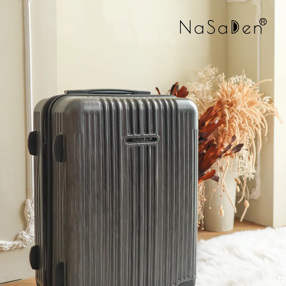 【NaSaDen】Classic Northern Black 22" Carry-on / 26" / 29" Checked Zipper Luggage