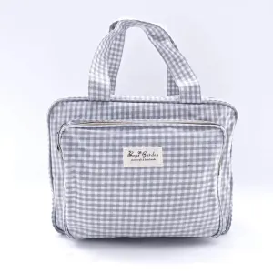 Neceser Maxi compartimentos waterproof Vichy Gris Bags Garden