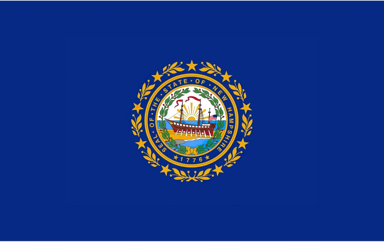 New Hampshire state flag print Backpack Travel Backpacks for Women Men College Backpack Computer Bag for Travel