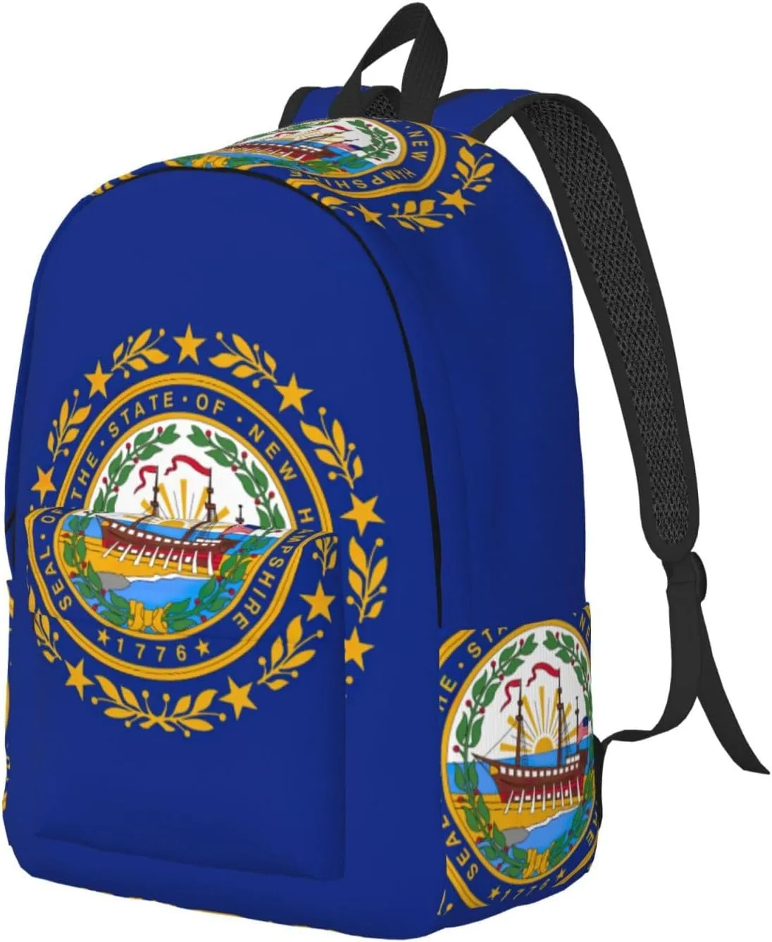 New Hampshire state flag print Backpack Travel Backpacks for Women Men College Backpack Computer Bag for Travel