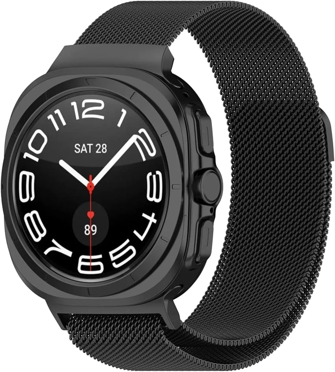 No Gaps Loop Metal Strap for Galaxy Watch 7 Ultra 47mm Band Watch 7 Ultra Bracelet Curved End Stainless Steel Watchbands